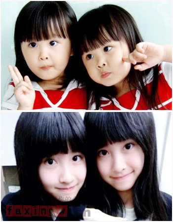 台灣雙胞胎sandymandy最新萌照 姐妹花髮型可愛甜美