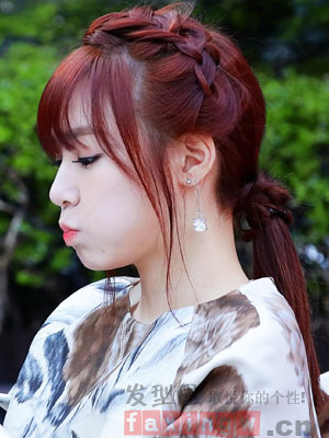 韓式可愛萌妹髮型扎發  簡單扎發俏皮減齡