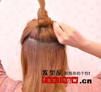 diy清新丸子頭 詳細髮型教程示範髮型扎法