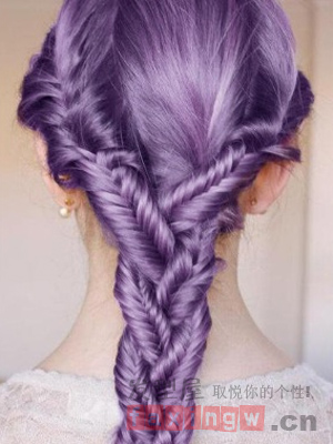 超好看紫色頭髮圖片集錦  吸睛發色潮女必學